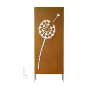 VEVOR Panneau Brise Vue Extérieur en Métal 60x158 cm Paravent Extérieur Décoratif Autoportant, Séparation d'Espaces pour Jardin Cour Terrasse, Écran d'Intimité, Panneau en Acier avec Piquets de Sol