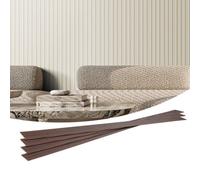 VEVOR Panneau Mural Lattes, 2450x166 mm, Panneaux Acoustiques WPC pour Mur et Plafond, Lot de 8, Effet Imitation Faux Bois, Réduction du Bruit, pour Décoration Intérieur Moderne Élégante, Blanc Mat