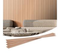 VEVOR Panneau Mural Lattes, 2450x166 mm, Panneaux Acoustiques WPC pour Mur Plafond, Lot de 8, Effet Faux Bois, Réduction du Bruit, pour Décoration Intérieur Moderne Élégante, Couleur Bois de Frêne
