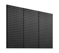 VEVOR Panneau Perforé Mural 609,6x304,8 mm Organiseur Garage en Métal Robuste avec 3 Panneaux Perforés, Kit Rangement d'Outils pour Bureau, Salle d'Artisanat, Cuisine, Maison, Entrepôt, Magasin, Noir