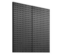 VEVOR Panneau Perforé Mural 812,8x406,4 mm Organiseur Garage en Métal Robuste avec 2 Panneaux Perforés, Kit Rangement d'Outils pour Bureau, Salle d'Artisanat, Cuisine, Maison, Entrepôt, Magasin, Noir