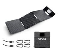 VEVOR Panneau solaire 30W pliable monocristallin 16BB Type N, 24% rendement, USB, camping & randonnée