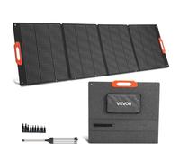 VEVOR Panneau Solaire Portable 300 W Chargeur Solaire Pliable Monocristallin Haute Efficacité 23 % pour Stations Alimentation Camping Randonnée, avec Sortie MC4, Adaptateur CC 10 en 1, Étanche IP67