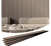 VEVOR Panneaux acoustiques à lattes en bois pour mur 2400 x 200 mm bois d'argent