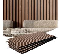 VEVOR Panneaux acoustiques à lattes en bois pour décoration murale 1200 x 600 mm