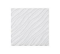 VEVOR Panneaux Muraux 3D, Lot de 12, Panneau Mural Décoratif PVC Style Moderne Minimaliste, 50x50 cm, Couverture 2,97 m², Décoration Intérieure pour Plafond, Chambre, Salon, Salle de Jeux, Blanc Mat