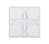 VEVOR Panneaux Muraux 3D PVC Lot de 33 30x30 cm Couvre 2,97 m² Floral Blanc Mat