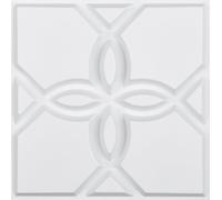 VEVOR Panneaux muraux 3D, pack de 33, 11,81 x 11,81 pouces de carreaux en PVC, couverture de 32 pieds carrés, plafonds intérieurs, chambre, salon et salle de jeux, blanc mat