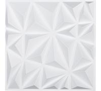 VEVOR Panneaux muraux 3D, pack de 33, 11,81 x 11,81 pouces PVC, couverture de 32 pieds carrés, plafonds intérieurs, chambre, salon et salle de jeux, blanc mat