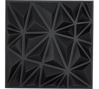 VEVOR Panneaux muraux 3D, pack de 33, 11,81 x 11,81 pouces PVC, couverture de 32 pieds carrés, pour plafonds, chambres, salons, salles de jeux, noir mat