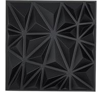 VEVOR Panneaux Muraux 3D, Lot de 33, Panneau Mural Décoratif PVC Moderne Minimaliste, 30x30 cm, Couverture 2,97 m², Déco Intérieure pour Plafond, Chambre, Salon, Salle de Jeux, Noir Mat Motif Diamant