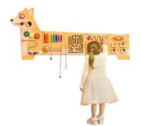 VEVOR Panneaux Muraux d'Activités Chiot Jouet Mural Sensoriel Enfant 12 Jeux