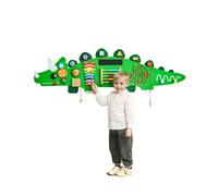VEVOR Panneaux Muraux d'Activités Dinosaure, 11 Jeux, Jouet Mural Sensoriel Montessori pour Enfants 3-12 ans, Centre d'Activités d'Apprentissage, Salle de Jeux des Tout-petits, Crèche, Salle de Classe