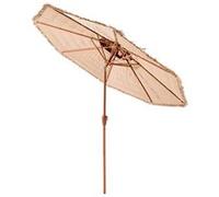 Parasol Hawaïen 274,3cm Inclinable Avec Toit en Chaume 8 Baleines Pour Plage