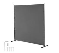 VEVOR Paravent multifonctionnel à panneau unique – Cloison autoportante 181x181,5 cm, Gris