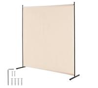 VEVOR Paravent Multifonctionnel à Panneau Unique, Cloison de Séparation Autoportant 181x181,5 cm, Séparateur de Pièces Intérieur, Brise-Vue pour Confidentialité, Bureau, Chambre à Coucher, Beige