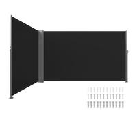 VEVOR Paravent Retractable Exterieur Double 71x236pouces, Store Latéral Paravent Extérieur Rétractable, Auvent Store Latéral Enroulable protège du Soleil ou du Vent