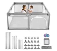 Parc Bébé 200x178,5cm Avec 50 Balles Océaniques Sac de Voyage Porte Zippée