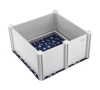 VEVOR Parc de Mise Bas pour Chien, 98x98x46 cm, Caisse de Mise Bas pour Chiens et Chiots, avec Rails et Tapis de Pipi Lavable, Boite de Naissance pour Chiens de Race Moyenne, Chiot Nouveau-Ne, Blanc