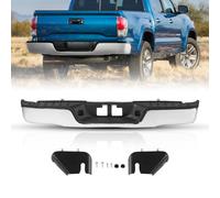 VEVOR Pare-Chocs Arrière, Compatible avec Toyota Tundra 2007-2013, en Acier Chromé, avec Éclairage de Plaque d'Immatriculation Marchepied, Sans Trous de Capteur, Pièce de Remplacement pour TO1103117