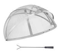 VEVOR Pare-étincelles pour Brasero Extérieur 1016 mm Grille de Protection Contre les Étincelles de Feu Acier Inoxydable Écran Pare Feu Ouverture Facile avec Accessoires pour Foyer, Patio, Arrière-cour