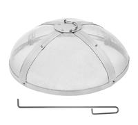 VEVOR Pare-étincelles pour Brasero Extérieur Rond 508 mm Couvercle Grille de Protection Contre Étincelles de Feu en Acier INOX Écran Pare-feu Ouverture Facile avec Accessoires pour Foyer, Patio, Cour