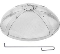 Pare-étincelles pour Brasero - VEVOR - 410 x 63 x 6 mm,686 mm Couvercle Rond Acier Inox,avec Accessoires,pour Foyer,Patio,Cour