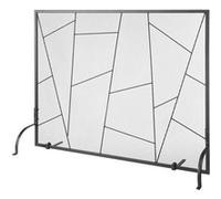 VEVOR Pare-feu de Cheminée Grille Protection en Fer 1 Panneau 90,6x72 cm Noir
