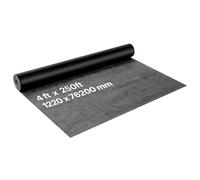 VEVOR Pare Vapeur, 1,27 x 76,2 m, Écran d'Étanchéité en Plastique, Épaisseur 0,17 mm, Bâche Résistante aux Déchirures, Bloque Humidité à Travers les Murs, pour Construction Rénovation Bâtiments, Noir