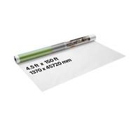 VEVOR Pare Vapeur, 1,37 x 45,72 m, Écran d'Étanchéité Plastique, Épaisseur 0,13 mm, Bâche Résistante aux Déchirures, Bloque Humidité à Travers les Murs, pour Construction Rénovation Bâtiments, Blanc