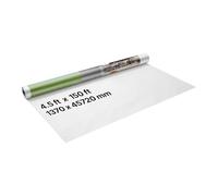 VEVOR Pare Vapeur, 1,37 x 45,72 m, Écran d'Étanchéité Plastique, Épaisseur 0,13 mm, Bâche Résistante aux Déchirures, Bloque Humidité à Travers les Murs, pour Construction Rénovation Bâtiments, Blanc