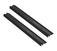 VEVOR Passe-câble sol Lot de 2 Robuste 100×13×2 cm Capacité 907 kg Canal 4×1,3 cm