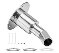 VEVOR Passe Coque d'Échappement pour Chauffage Diesel de 24 mm, Raccord de Revêtement d’Échappement Coudé avec Vis, Écrous et Joint, en Acier Inoxydable 316, pour Réchauffeur de Stationnement