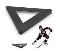 VEVOR Passeur de Hockey Triangulaire Rebondisseur de Palet Multi-Angles, Équipement d'Entraînement Utilisable sur et Hors Glace, Entraîneur de Passe et de Maniement de Crosse et Rondelle Portable