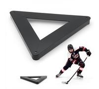 VEVOR Passeur de Hockey Triangulaire Rebondisseur de Palet Multi-angles, Équipement d'Entraînement Utilisable sur et hors Glace, Entraîneur de Passe et de Maniement de Crosse et Rondelle Portable