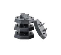 VEVOR Patin de Nivellement pour Camping-car 4PCs, Patin pour Vérin Stabilisateur de Caravane Charge 2,3 T Chacun, en Caoutchouc, Grande Surface de Stabilisation, Idéal pour Crics à Ciseaux, Voyage