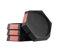 VEVOR Lot de 4 Patins pour Cric de Caravane Camping-car en Caoutchouc, Stabilisateur de Cric Fixé de Manière Permanente Rond 22,8 cm, Capacité 2268 kg par Pièce, Cinquièmes Roues, Remorques de Voyage