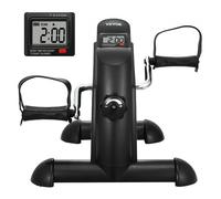 VEVOR Pédalier de Fitness sous Le Bureau, Mini Vélo d’Appartement pour Bras ou Jambes, Pédalier de Rééducation à Résistance Multi-Niveaux, avec Écran LCD et Tapis Antidérapant, pour Domicile Bureau