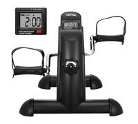 VEVOR Pédalier de Fitness sous Le Bureau, Mini Vélo d’Appartement pour Bras ou Jambes, Pédalier de Rééducation à Résistance Multi-Niveaux, avec Écran LCD et Tapis Antidérapant, pour Domicile Bureau