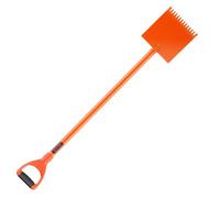 VEVOR Pelle à bardeaux, 1 paquet, pelle à toiture, poignée en D, acier haute dureté 45#, outil léger pour arracher facilement les bardeaux et les clous, pour un usage commercial et résidentiel, orange