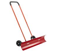 VEVOR Pelle à Neige sur Roues, 96 cm, Poussoir à Neige avec Lame Bidirectionnelle, Manche Réglable 90°, Pelle de Déneigement en Plastique, Pousse-neige Portable pour Nettoyage Entrée Allée Chaussée