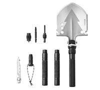 VEVOR Pelle de survie pliante, pelle de camping multifonctionnelle 11 en 1, pelle tactique compacte portable de qualité militaire, pour tout-terrain, camping, randonnée, extérieur, survie, urgence