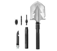 VEVOR Pelle de survie pliante, pelle de camping multifonctionnelle 8 en 1, pelle tactique compacte portable de qualité militaire, pour tout-terrain, camping, randonnée, extérieur, survie, urgence
