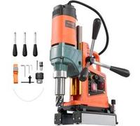 VEVOR Perceuse Magnétique 1400 W, Perceuse à Colonne Force 10000 N, Diamètre d'Alésage de 50 mm, Vitesse 0-850 tr/min, Sens de Rotation Réversible, pour Surfaces Métalliques, Rénovation Résidentielle