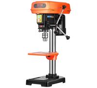 VEVOR Perceuse à Colonne d'Établi 203,2 mm, Moteur à Induction, 500 W, Vitesse Réglable 500/890/1400/1900/2500 tr/min, Table de Travail Inclinable 0-45°, Lampe de Travail à LED, pour Bois et Métal
