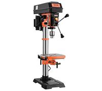 VEVOR Perceuse à Colonne d'Établi 304,8 mm, 750 W, 440-2580 tr/min, Vitesse Variable, avec Table de Travail Inclinable 0-45°, Lampe de Travail à LED, Positionnement par Rayons X, pour Bois et Métal