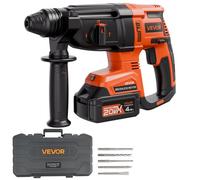 VEVOR Perceuse à Percussion sans Fil SDS-Plus 20 V 1200 tr/min 4 Fonctions