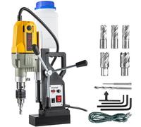 VEVOR Perceuse Magnétique 1200 W Perceuse à Colonne 10000 N de 36 x 28 x 12 cm Sept Éléments Pratique pour la Construction de Navires Ponts Fabrication Industrielle et Sidérurgique Chantier