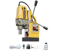 VEVOR Perceuse Magnétique 1400 W, Perceuse à Colonne Force 12500 N, Vitesse à Vide 800 tr/min, Max. Diamètre d'Alésage 40 mm, pour Amélioration de l’Habitat Construction Chantier, Jaune