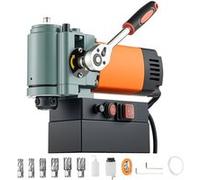 VEVOR Perceuse Magnétique à Profil Bas 1300 W, Perceuse à Colonne Portable, Force 10000 N, Vitesse 650 tr/min, Diamètre d'Alésage de 35 mm, avec Tige Weldon, pour Surfaces Métalliques, Rénovation